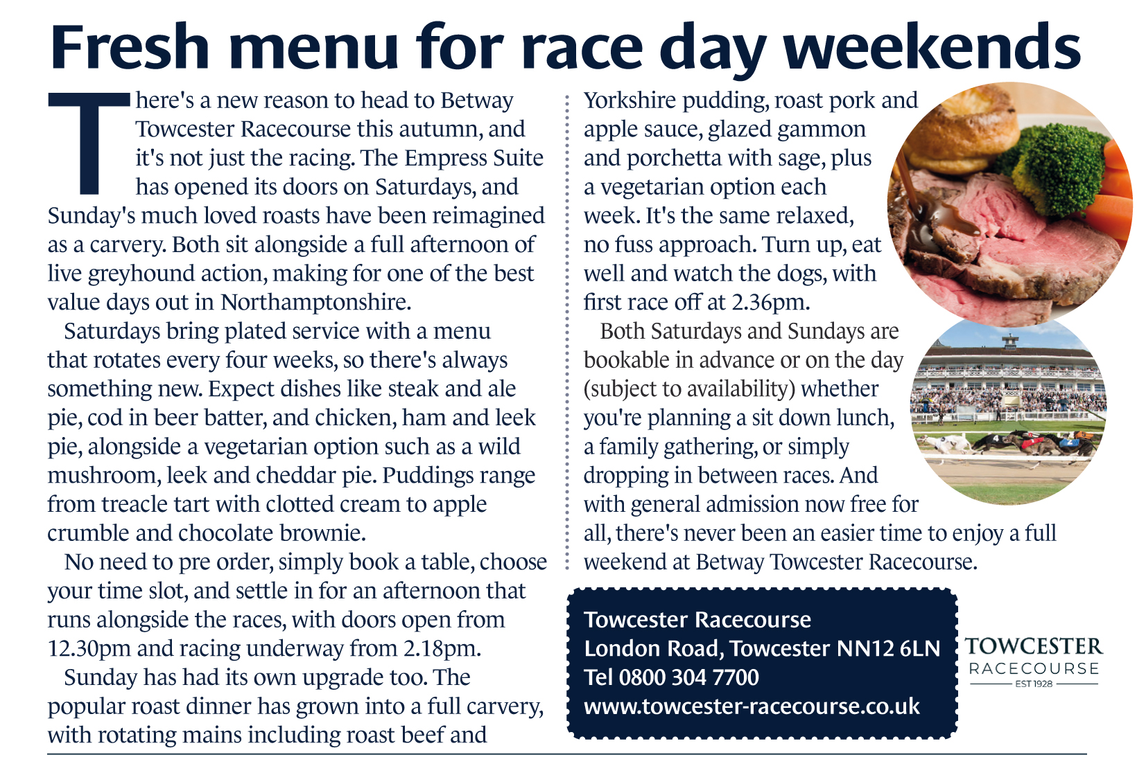 Towcester Racecourse OctNov26
